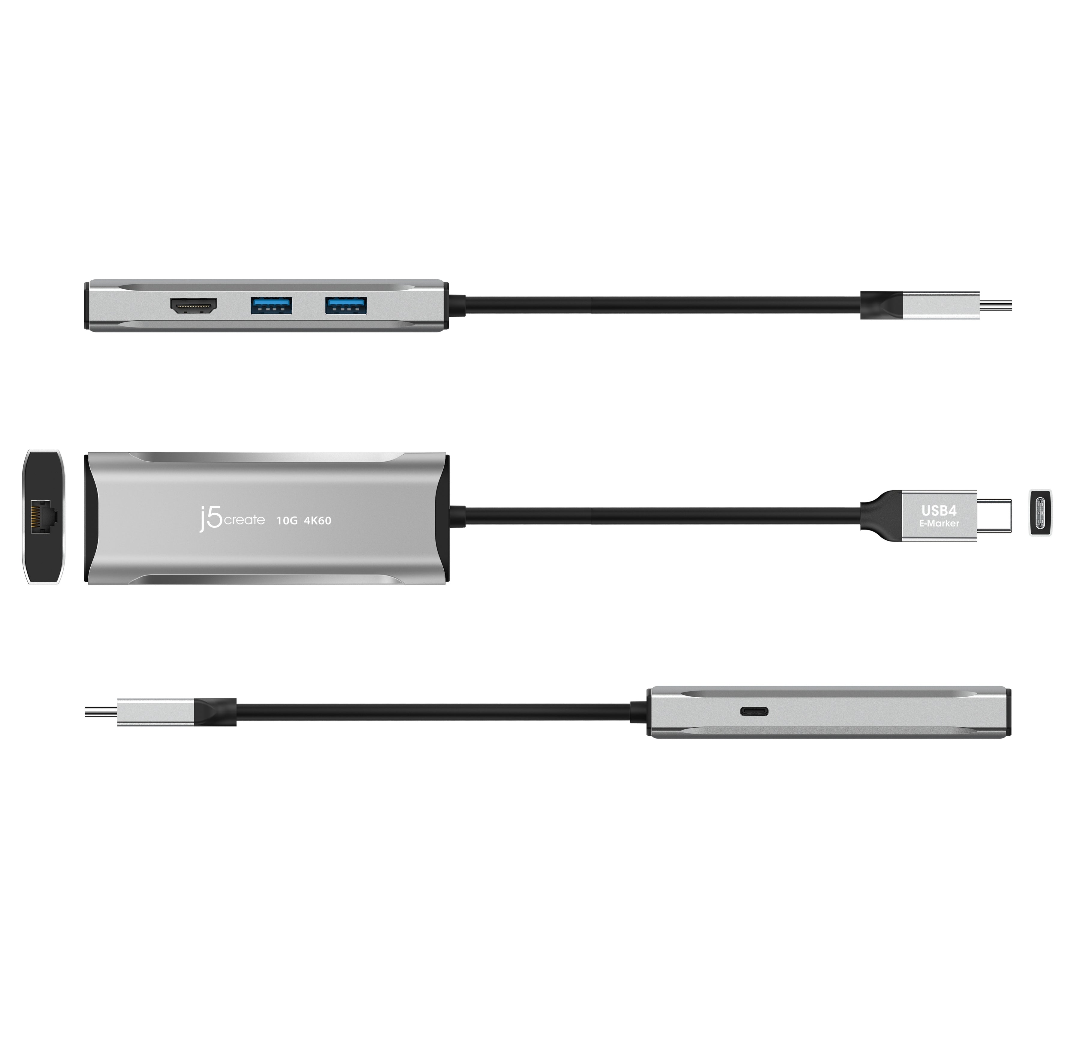 4K60 Elite USB C® 10Gbps Travel Dock - Portable USB-C Hub with 4K HDMI, 10Gbps Data Transfer, for MacBook, iPad, Laptop - Perfect for Business Travel, Home Office & Remote Work