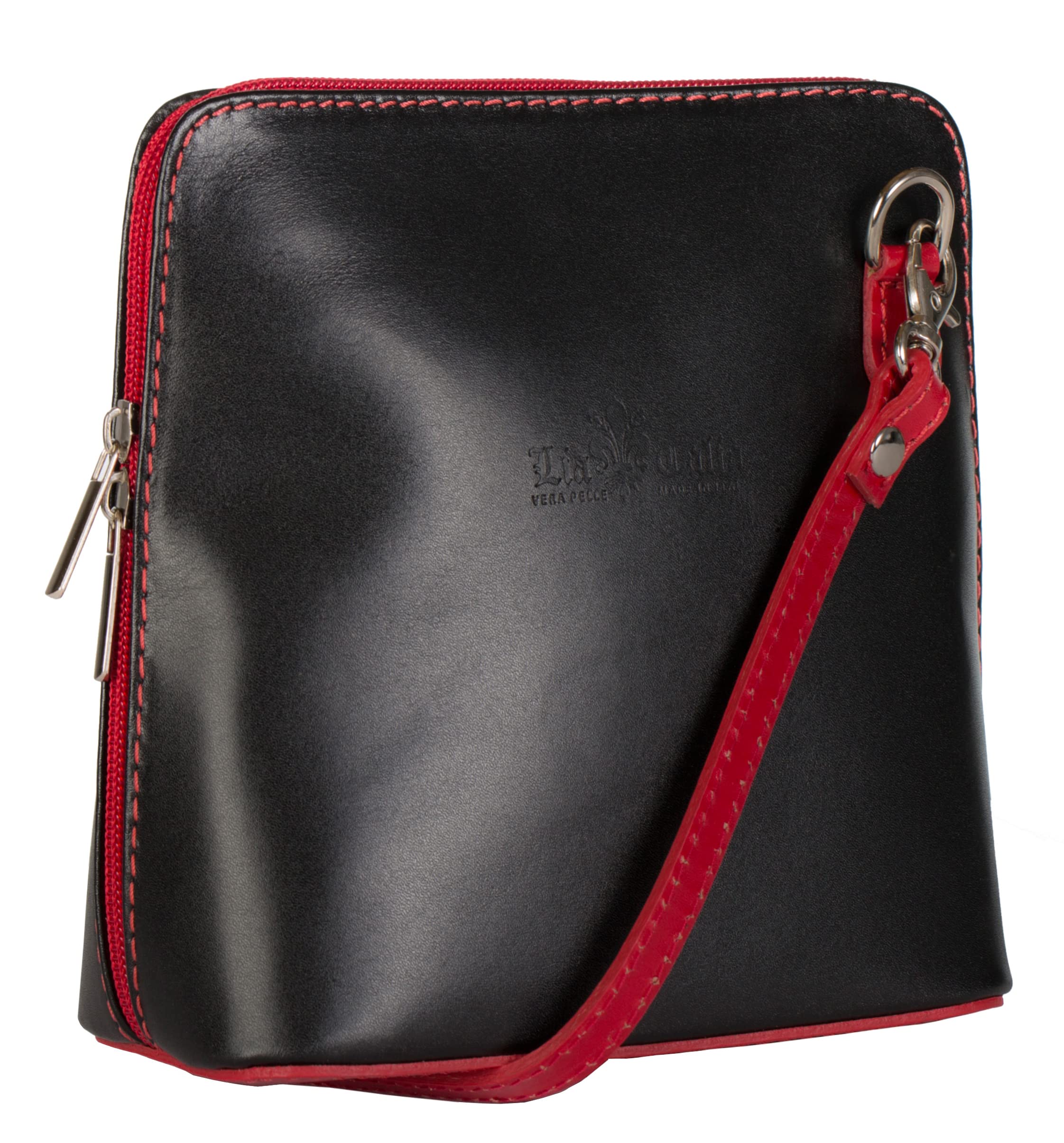 LiaTalia Genuine Italian Leather Crossbody Bag for Women - Small Mini Shoulder Handbag Purse - Perfect for Everyday Use, Travel & Date Night