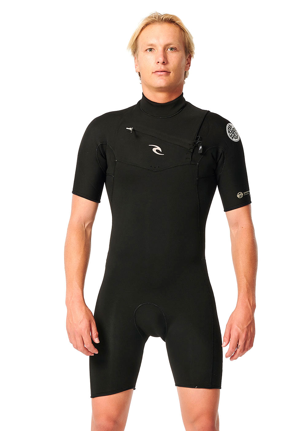 Rip Curl Men's Dawn Patrol Yulex 2mm GBS Chest Zip Spring Wetsuit for Surfing, Swimming & Water Sports | Eco-Friendly Yulex Material