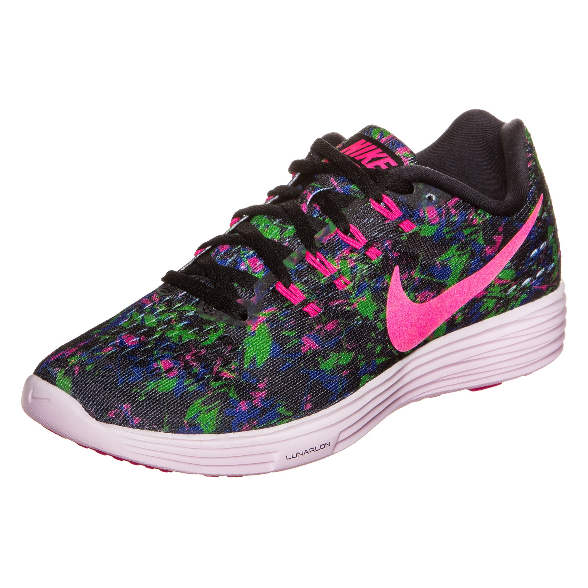 Nike Women's LunarTempo 2 Running Shoes - Black/Concord/Electric Green/Pink Blast - Size 6.5 | Lightweight Cushioned Sneakers for Jogging, Gym Workouts & Daily Wear