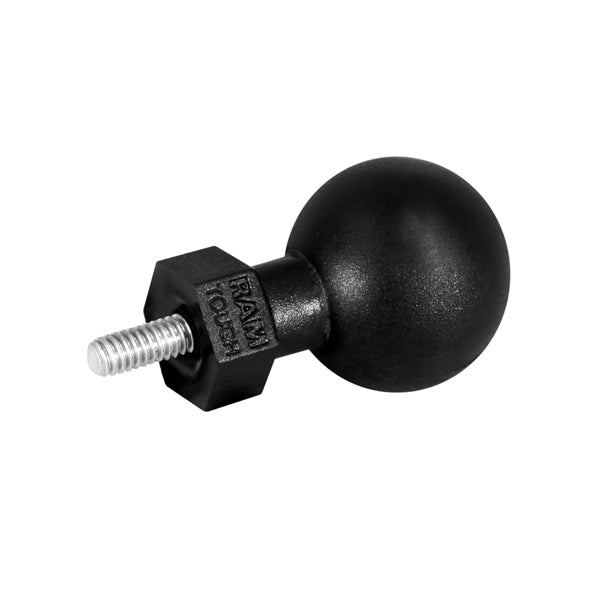 RAM 1.5 Tough Ball Mount with M6 1x6mm Male Threaded Post (RAP 379U M616) - Perfect for Marine, Motorcycle & Off-Road Vehicle Accessories