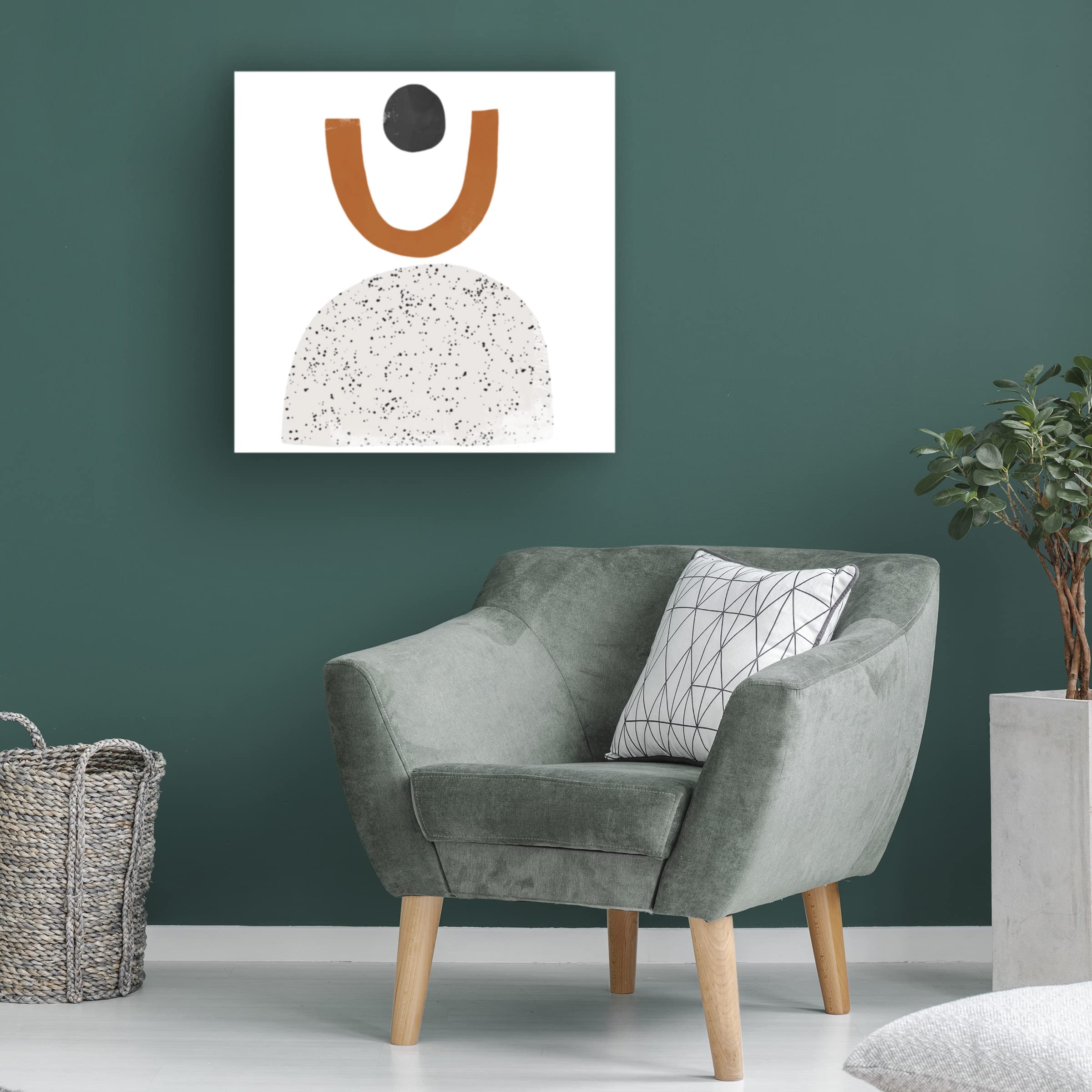 Victoria Borges 'Tota I' Canvas Wall Art Print - Modern Abstract Painting for Living Room, Bedroom & Office Decor | Trademark Fine Art Collection