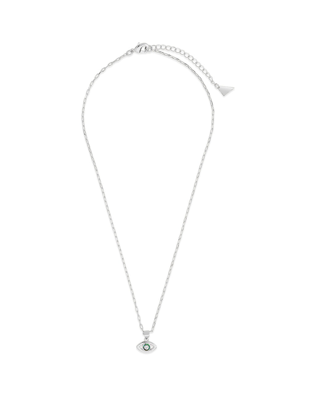 Leidy CZ & Mother of Pearl Evil Eye Pendant Necklace - Elegant Protection Jewelry for Women, Gift for Birthday & Special Occasions