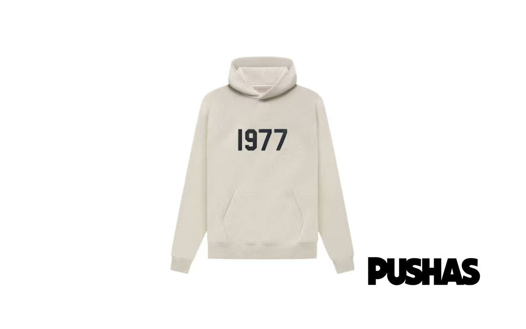 Essentials 1977 Pullover Hoodie in Wheat Color | Comfortable Men's & Women's Casual Sweatshirt for Streetwear & Loungewear (SS22 Collection)