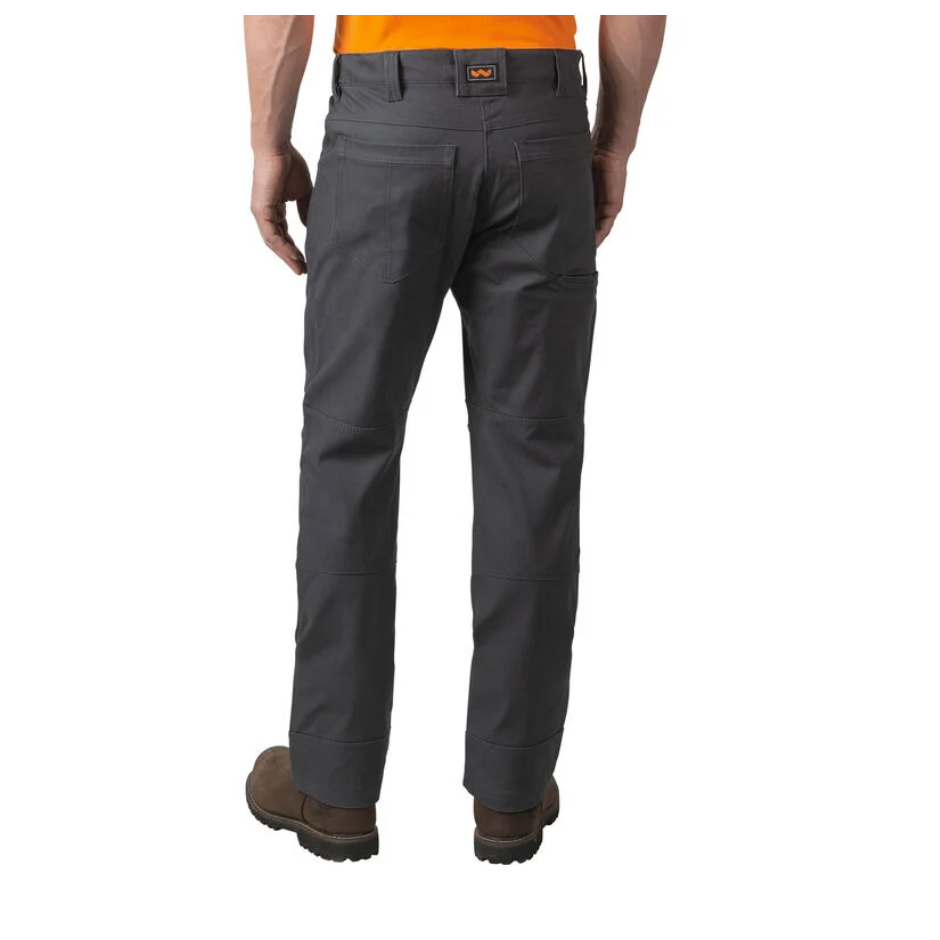 Walls Duck Ditchdigger PRO Double Knee Men's Duck Work Pants - Durable Grey Workwear for Construction & Outdoor Labor (YP83) | Perfect for Carpenters, Landscapers & Heavy Duty Jobs