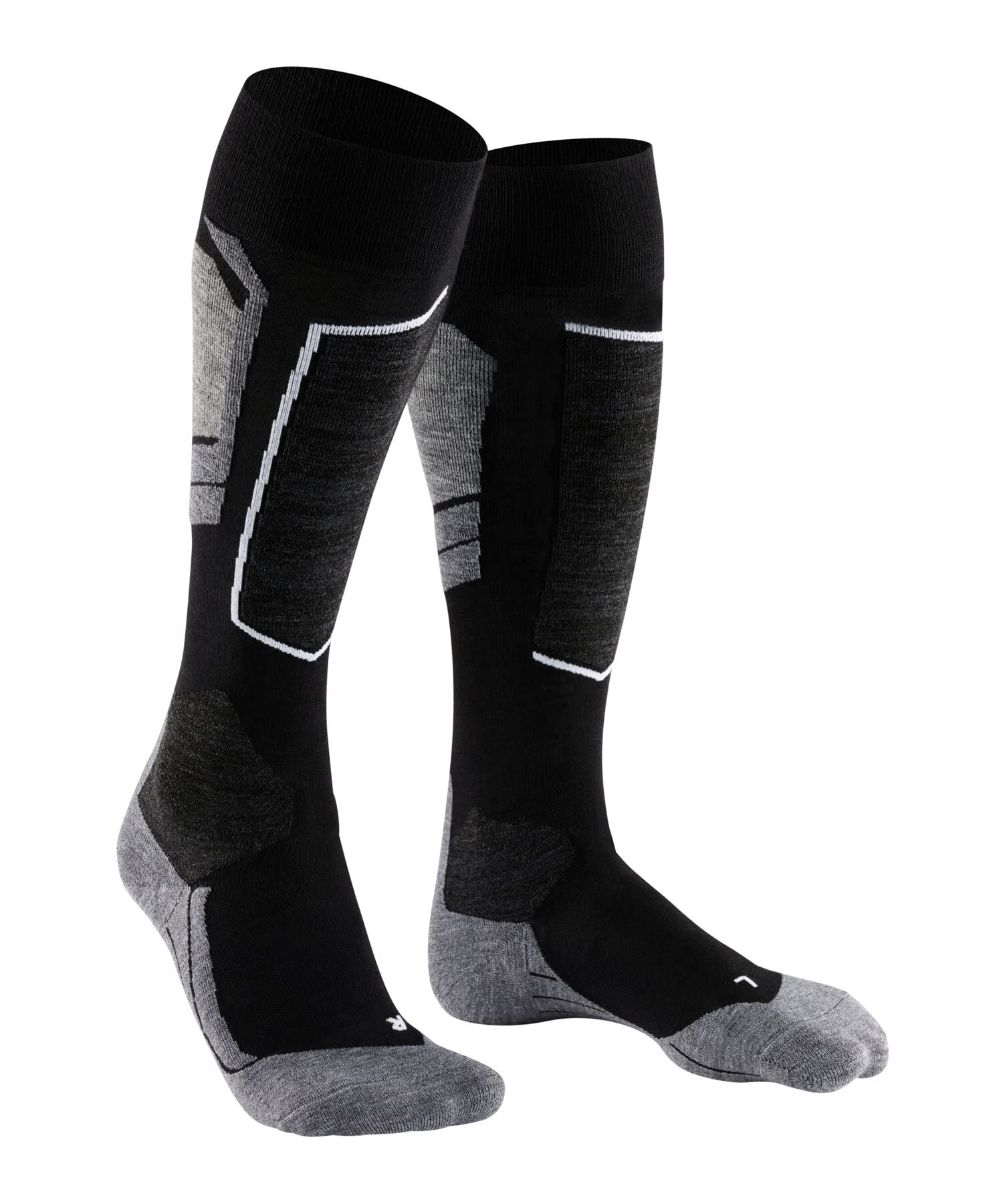 FALKE Men's SK4 Advanced Ski Socks - Light Cushion Merino Wool for Warmth & Quick Drying - Perfect for Skiing, Snowboarding & Winter Sports (1 Pair)