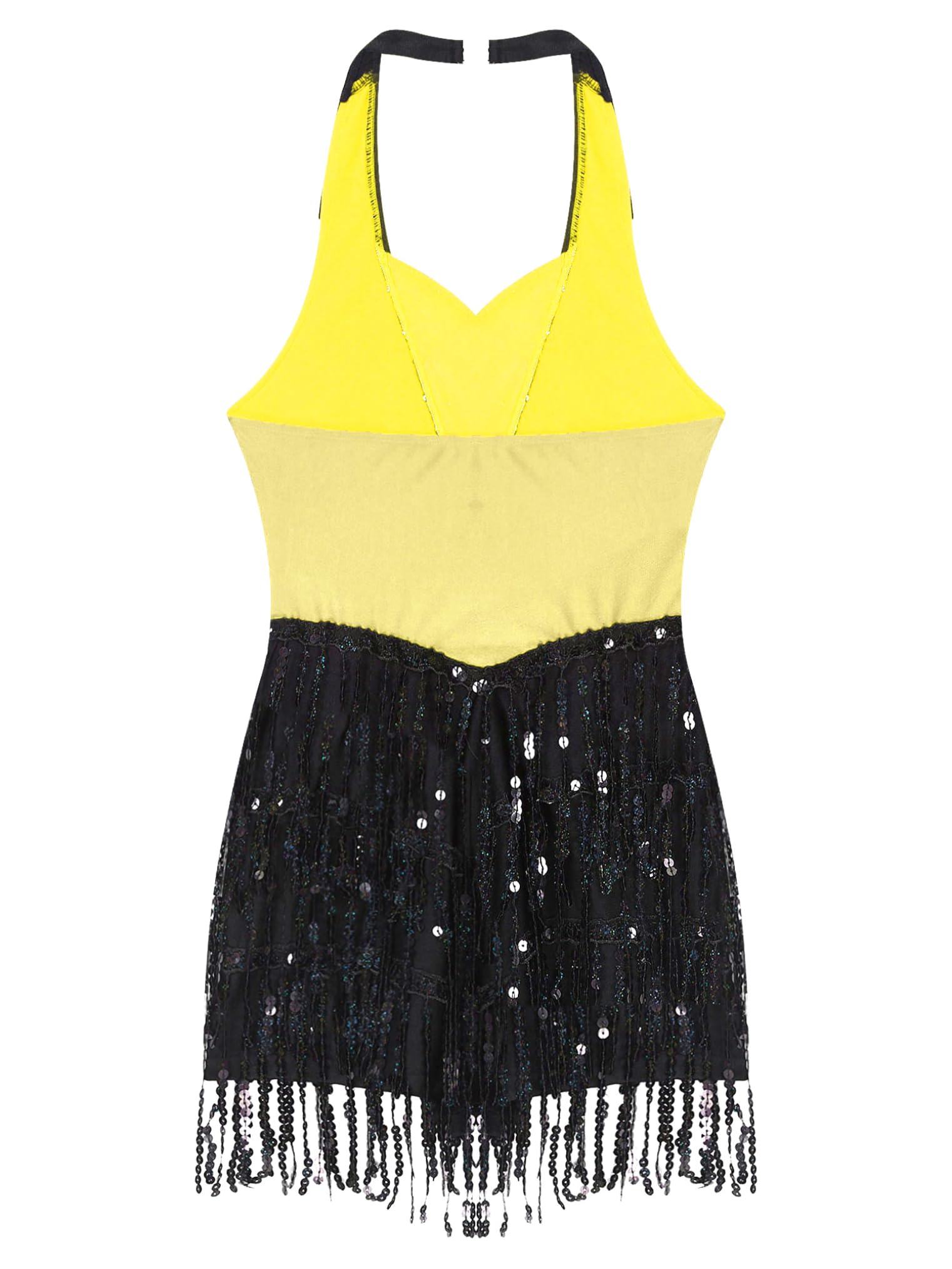 Women's Shiny Sequins Sleeveless Latin Dance Leotard - Jazz Tango Salsa Performance Bodysuit for Stage Shows & Dance Competitions