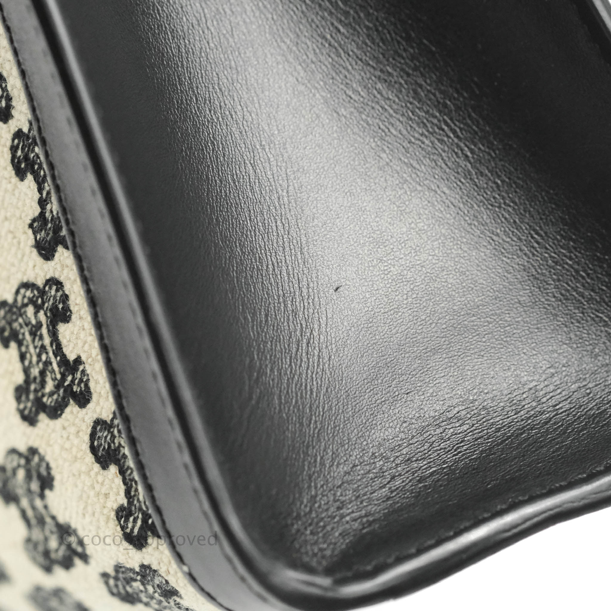 Celine Small Cabas Vertical Tote Bag with Triomphe Embroidery in Black Textile - Perfect for Work, Travel & Everyday Luxury Fashion Accessory