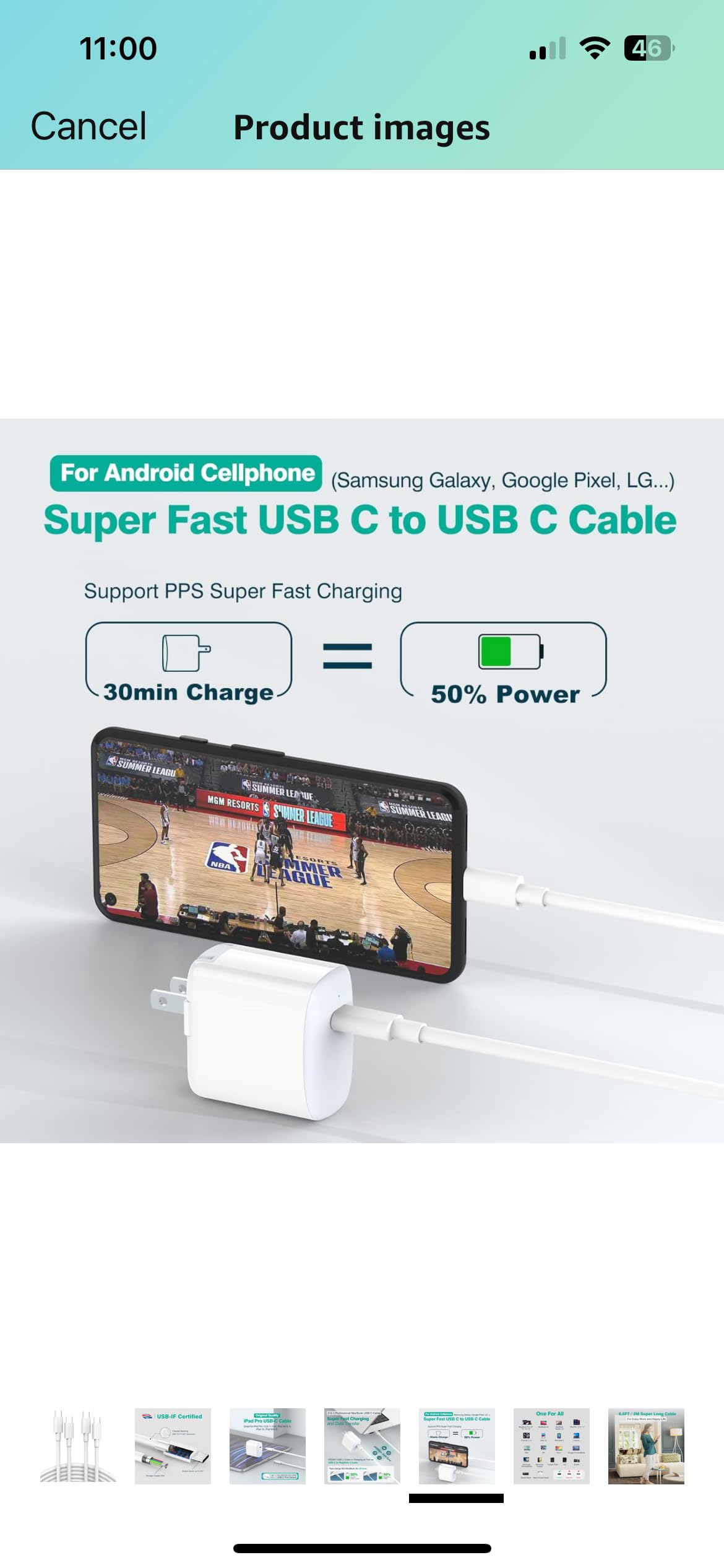 100W USB-C Fast Charging Cable (2-Pack) - 6ft Durable Power Cord for MacBook Pro, iPhone 16 Pro/Max, iPad, Samsung Galaxy & Beats Studio Buds - Perfect for Home, Office & Travel Charging