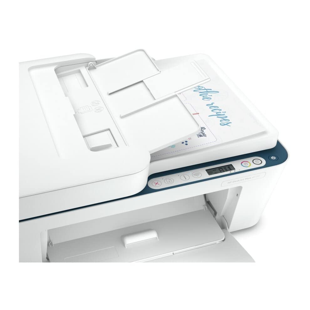 HP DeskJet 4130e All-in-One Wireless Color Printer with HP+ | Print, Copy, Scan | Home & Office Use | Compact Design for Small Spaces