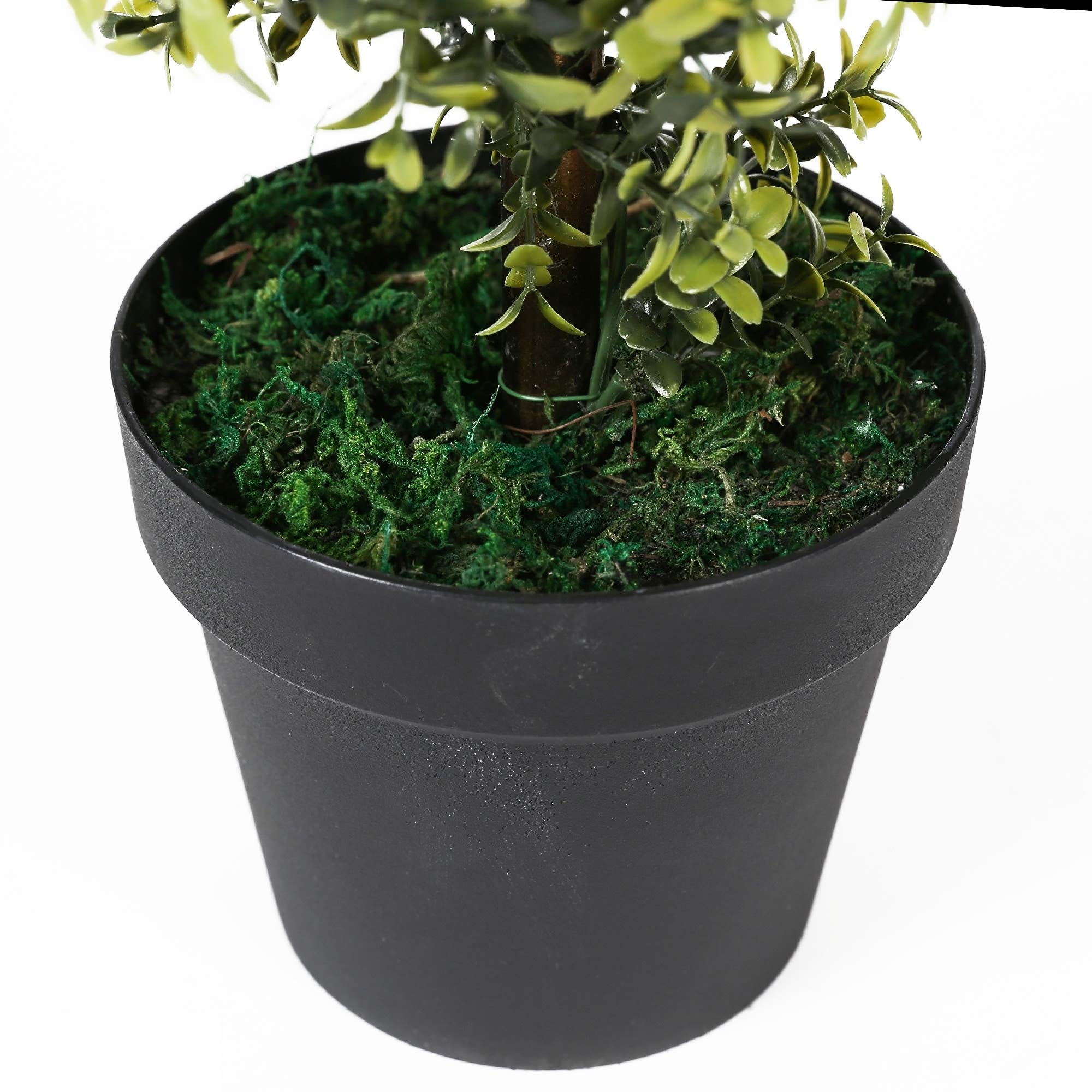 Artificial Orchid Green Tree Topiary - Realistic Fake Plant for Home & Office Decor - Perfect for Living Room, Bedroom, and Wedding Centerpieces