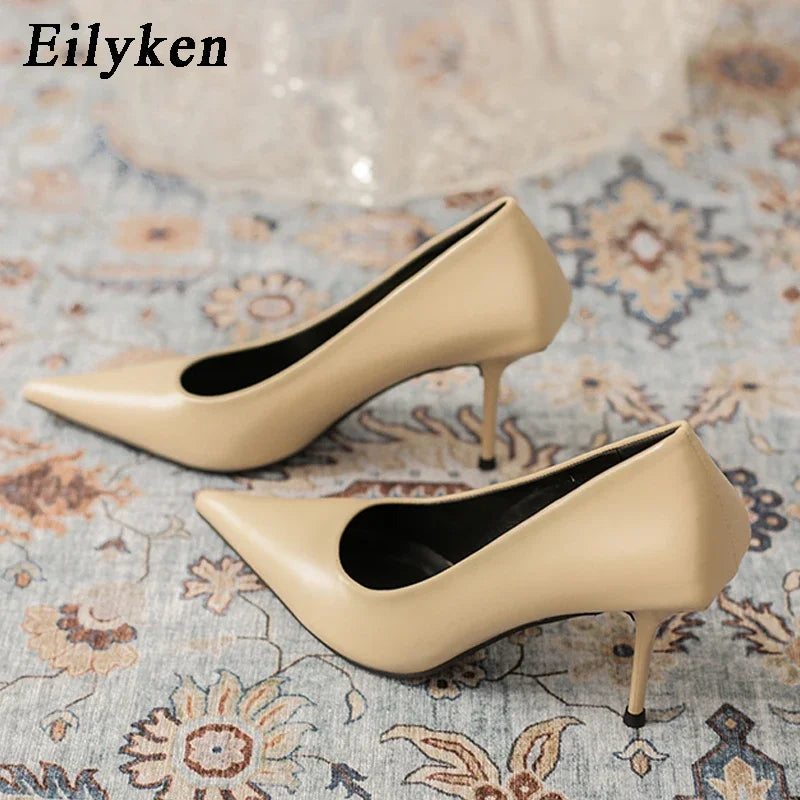 Sexy Green Thin High Heels for Women - Pointed Toe Slip On Pumps - Elegant Prom Wedding Party Shoes - Perfect for Evening Events, Date Nights & Special Occasions
