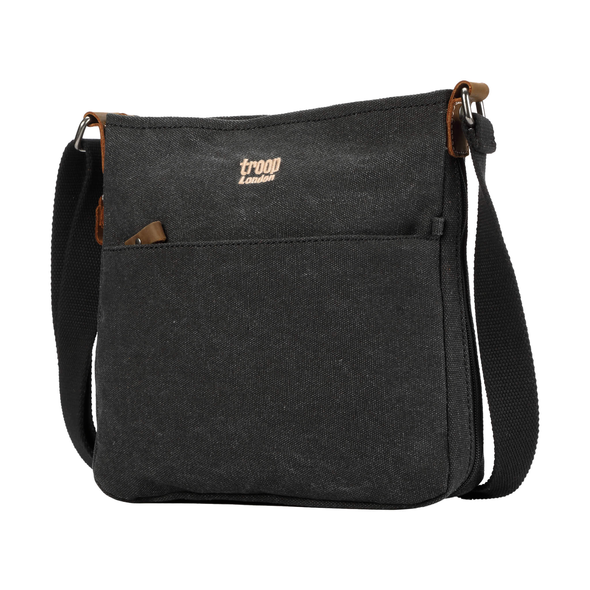 TRP0237 Troop London Classic Canvas Crossbody Bag for Men & Women - Stylish & Durable Everyday Shoulder Bag for Work, Travel, and Casual Outings