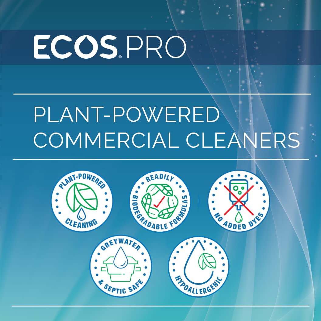 ECOS PRO Hypoallergenic Hand Soap Refill - 1 Gallon (128 Fl Oz) Pack of 4 | Vitamin E & Antioxidant Enriched | Biodegradable & Made in USA | Orange Blossom Scent | Ideal for Homes, Offices & Commercial Use
