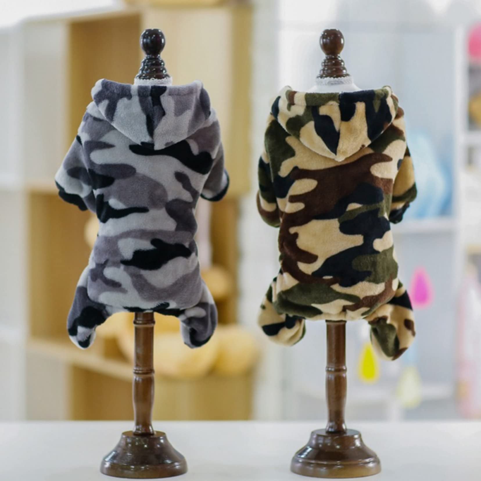 Camouflage Dog Hoodie - Warm Puppy Jumpsuit for Small & Medium Dogs | Cozy Chihuahua Outfit for Winter Walks & Outdoor Adventures