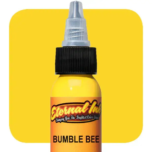 Bumble Bee Tattoo Ink - 1 oz Bottle of Eternal Professional Tattoo Ink for Artists - Ideal for Tattooing, Body Art & Permanent Makeup