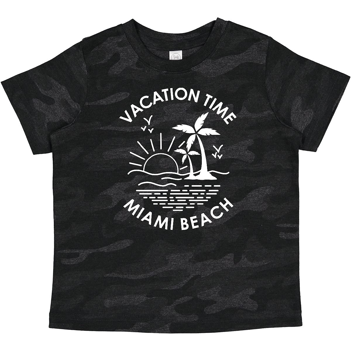Vacation Time in Miami Beach Baby T-Shirt | Cute Florida Travel Outfit for Infants & Toddlers | Perfect for Beach Trips, Family Photos & Summer Adventures