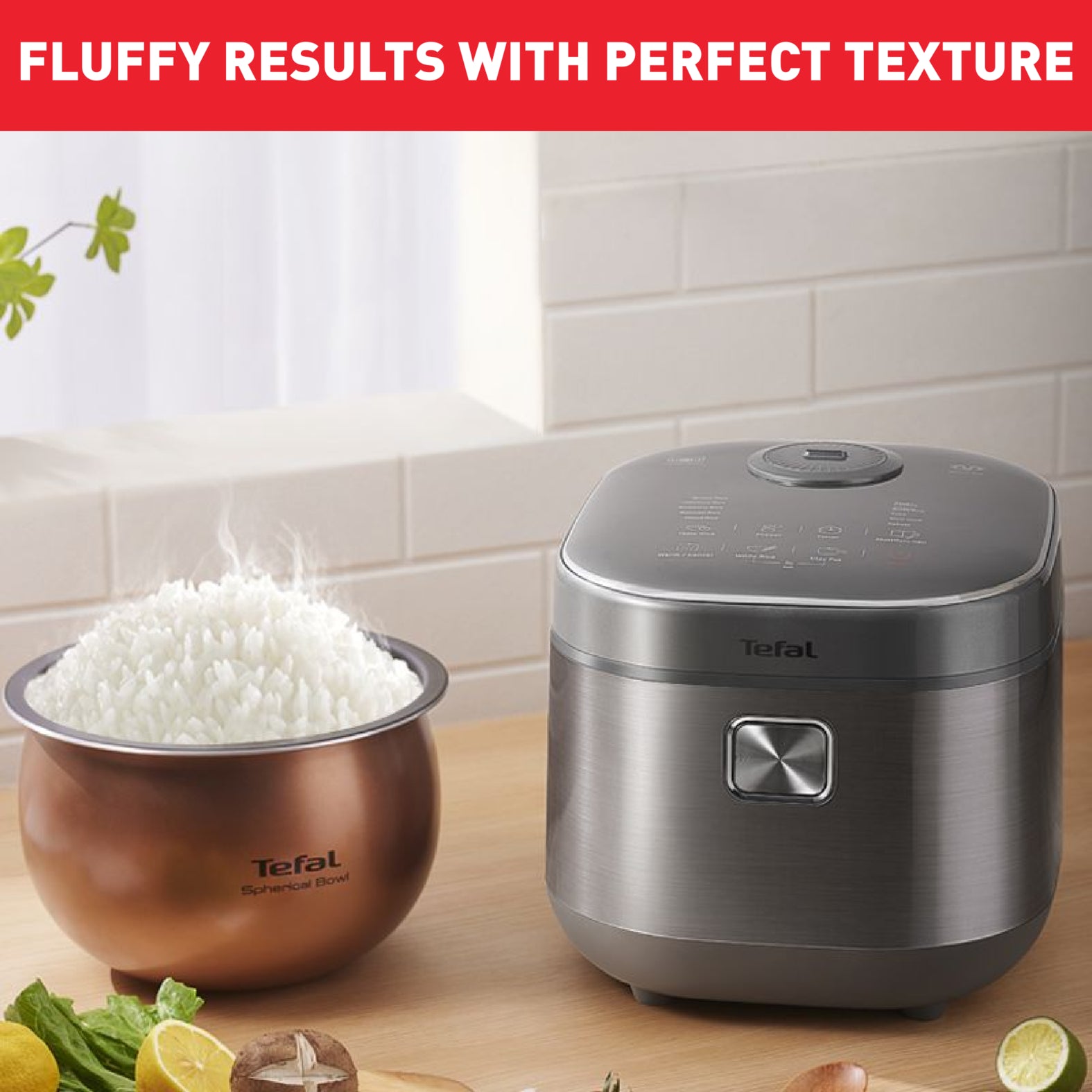 Tefal RK818 Induction Rice Cooker & Slow Cooker - 6-in-1 Multi-Cooker for Perfect Rice, Steaming, Slow Cooking | Ideal for Home Kitchens & Meal Prep