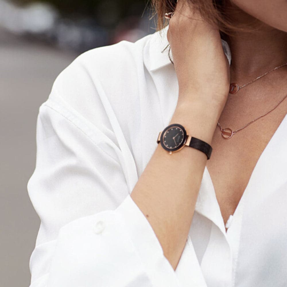 BERING 11429-166 Ceramic Women's Watch - Luxury Waterproof Analog Wristwatch for Women, Perfect for Office, Party & Everyday Wear