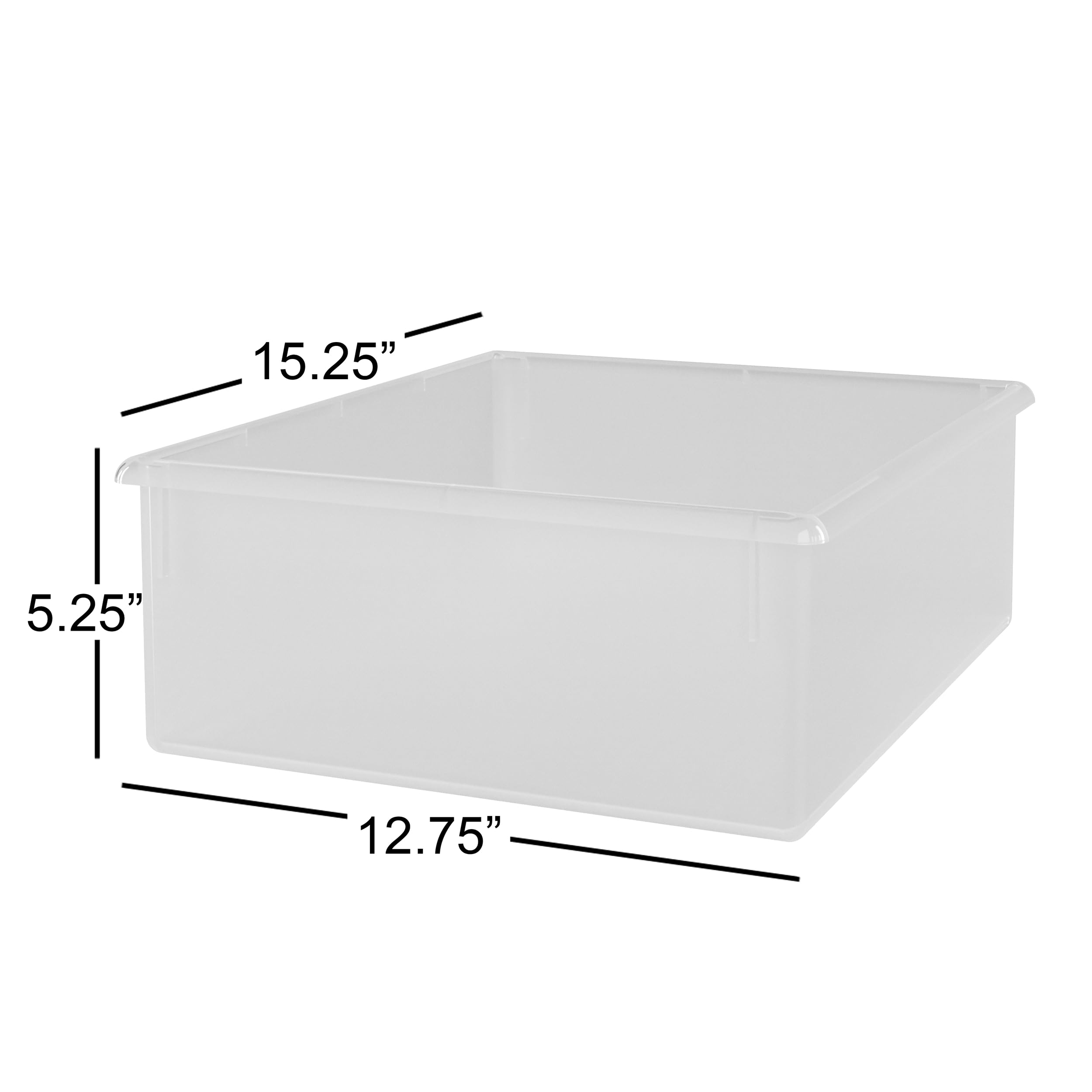 Clear Plastic Storage Containers for Baby Changing Tables & Diaper Organizers - 12 Pack Stackable Bins for Daycare Centers, Nurseries & Home Organization - Perfect for Storing Diapers, Wipes & Baby Essentials