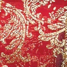 Shimmering Red and Gold Sheer Wired Craft Ribbon - 4