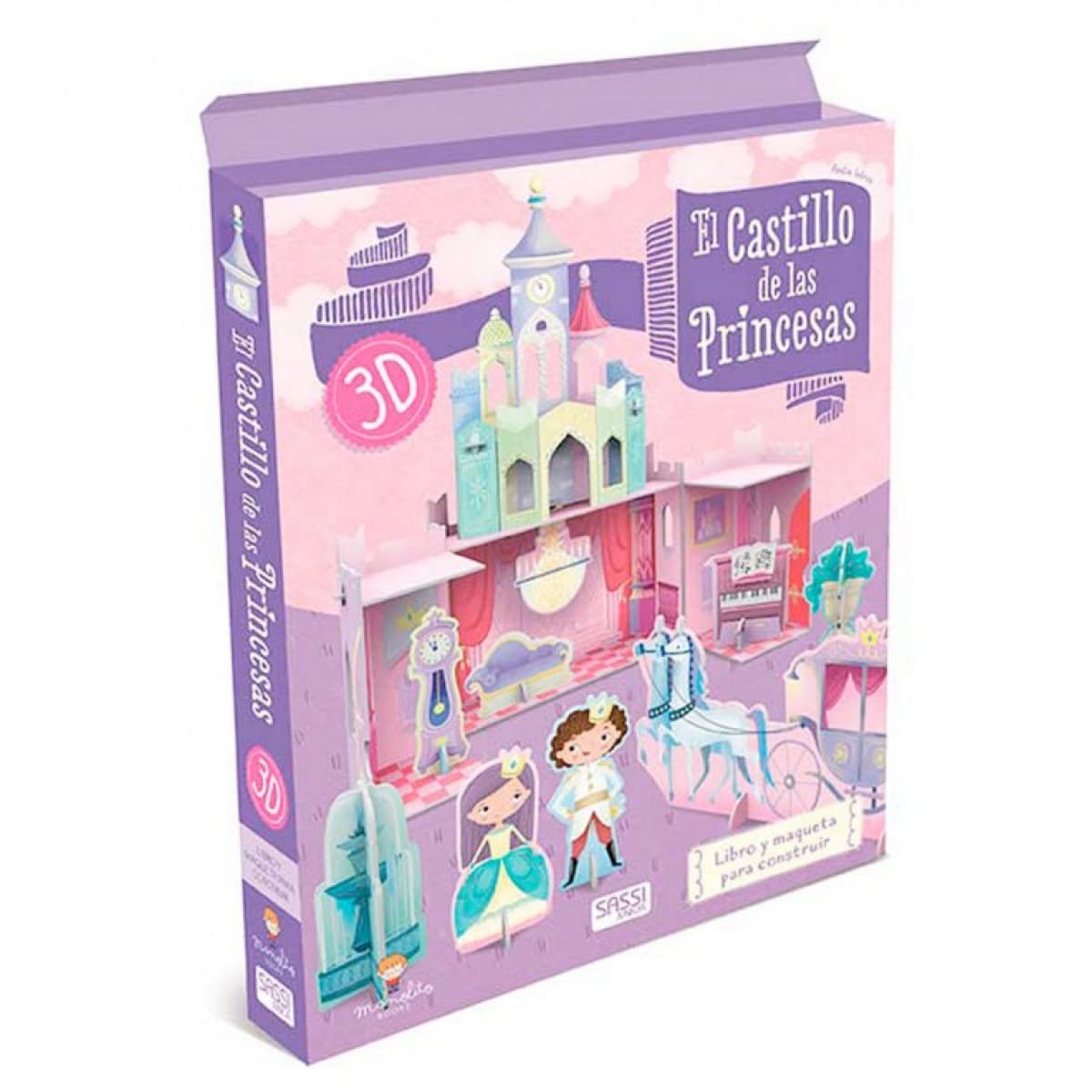 Manolito Books - 9788417299576 Princess Castle Book & Model Set, Multicolor - Perfect for Kids' Playtime, Storytelling & Imaginative Play