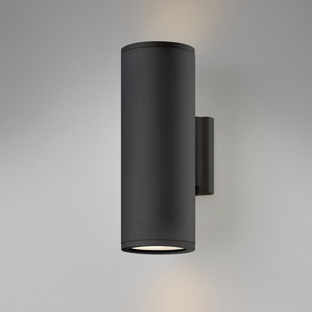 Hinkley Silo 13594BK-LL Small Outdoor LED Wall Lantern - Rust & Corrosion Resistant, Dark Sky Compliant, Black Finish - Perfect for Porch, Patio, and Garden Lighting