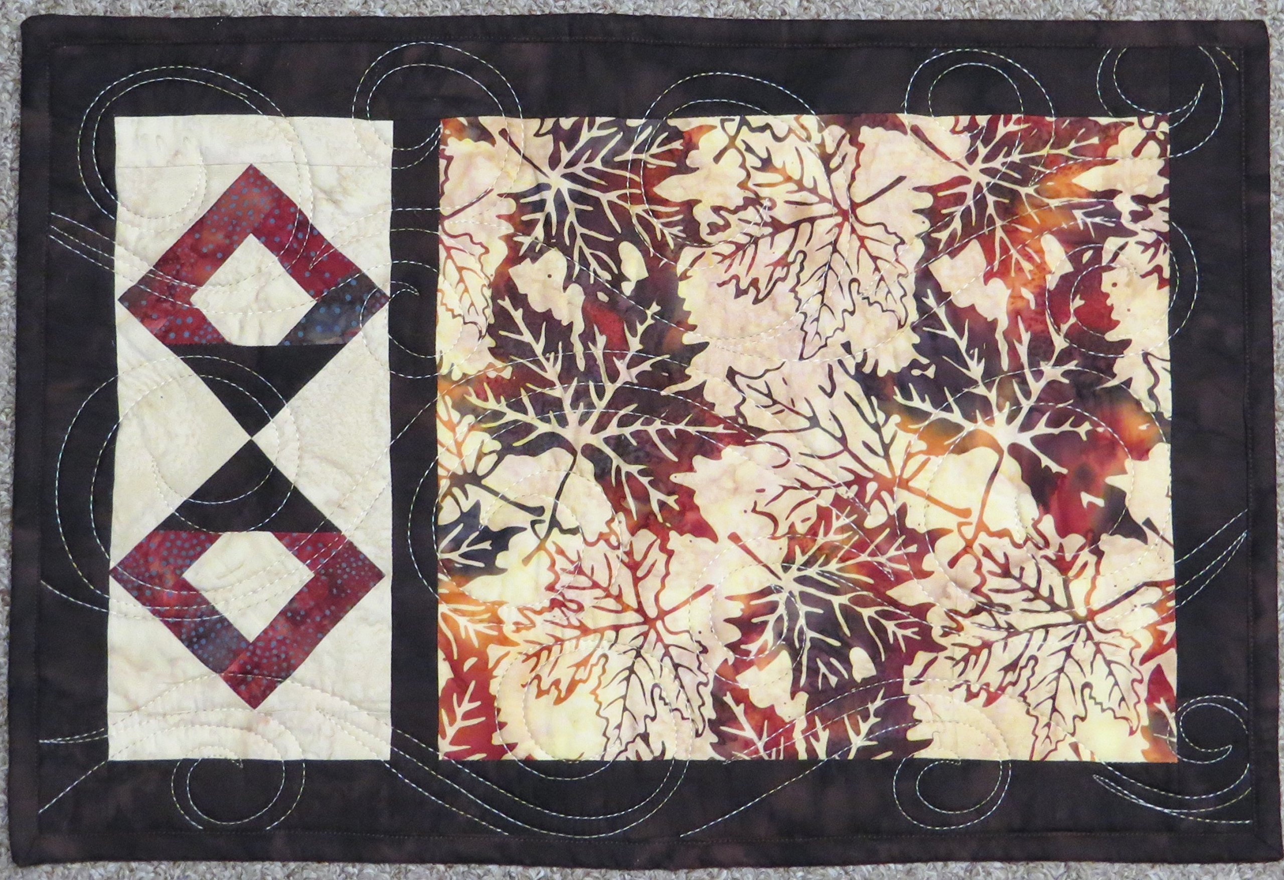Simply On The Edge Fall Leaf Placemats - Set of 4 Autumn-Themed Coasters for Dining Table Decor, Thanksgiving Dinner, Seasonal Home Decor & Holiday Entertaining