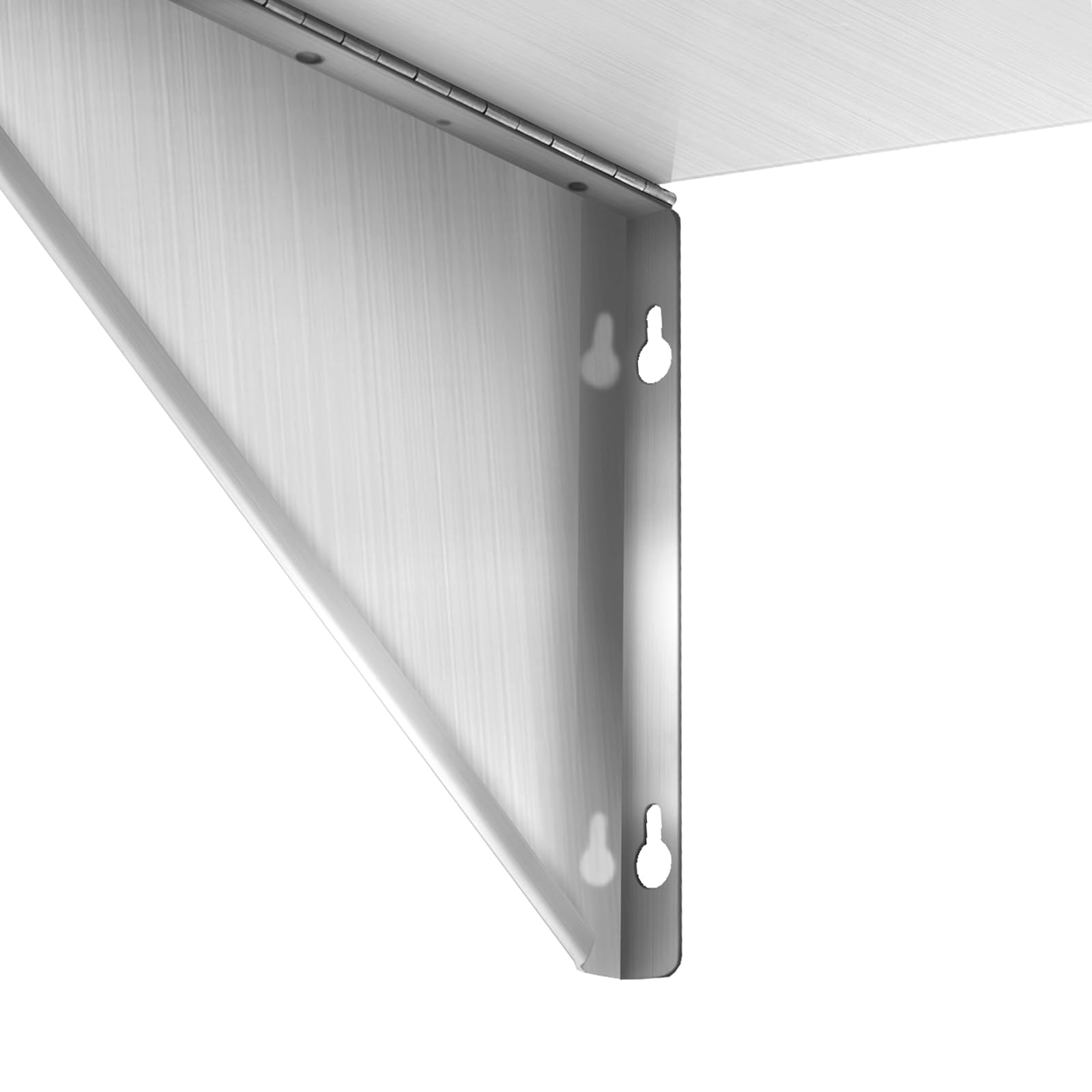 Stainless Steel Wall Mount Shelf 30x18 Inches - Heavy Duty Kitchen Shelving for Restaurant, Home, Garage & Hotel Storage - Perfect for Organizing Spices, Cookware & Supplies