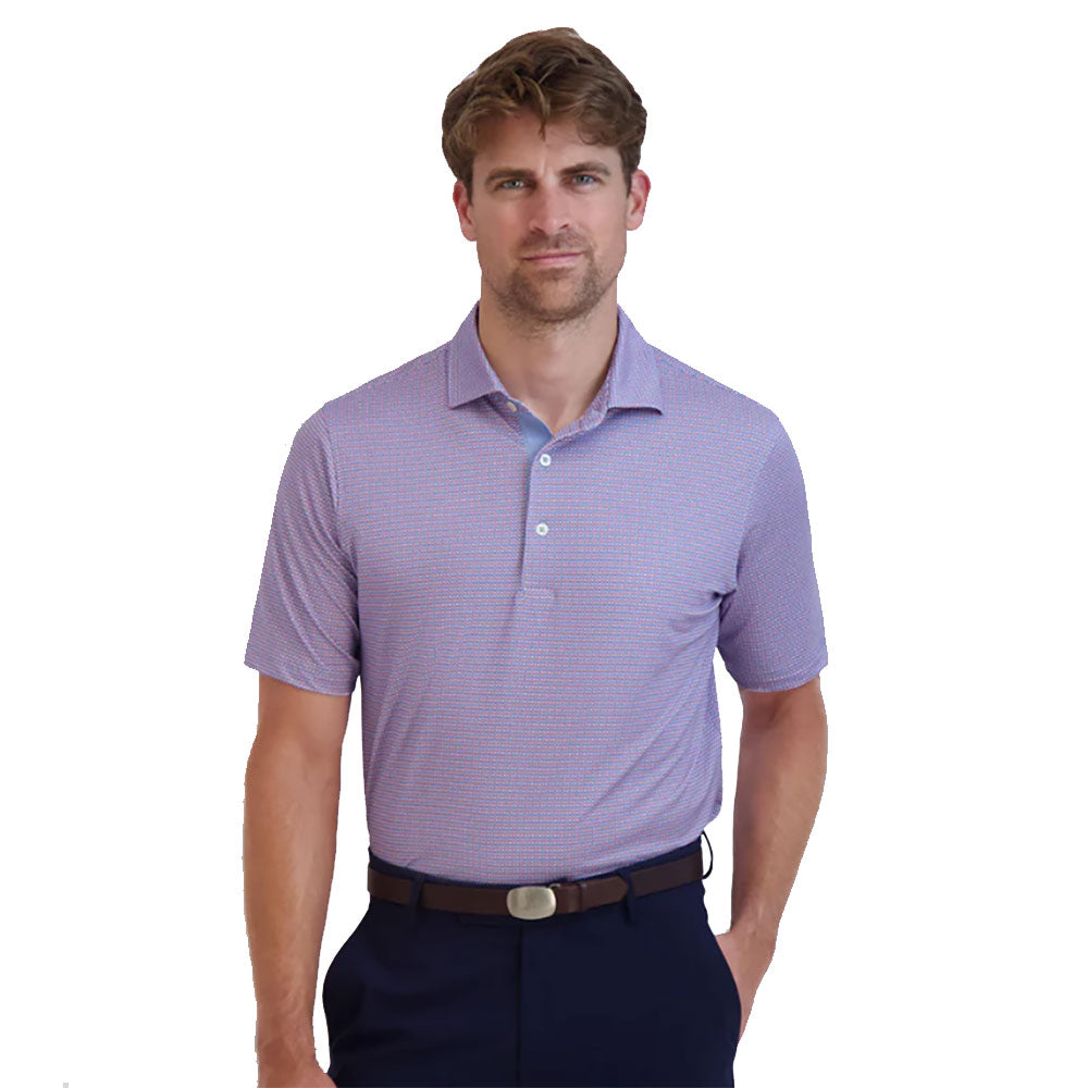 Fairway & Greene Granaway Check Men's Golf Polo Shirt - Breathable & Stylish for Golf, Casual Wear & Outdoor Activities