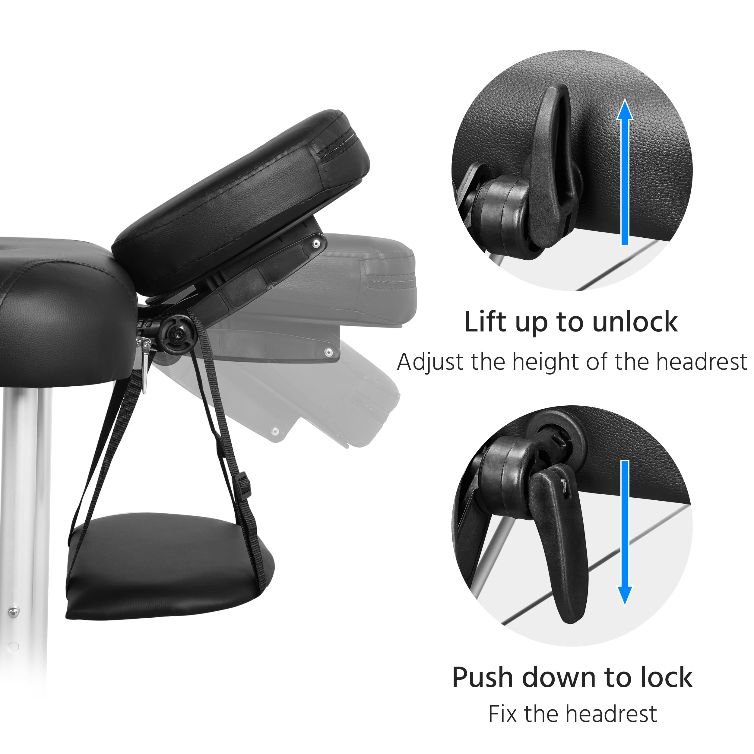 Yaheetech Portable Adjustable Massage Table - 24