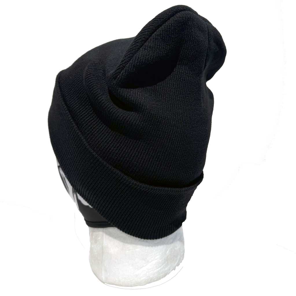 Plain Knit Beanie Black - Soft Winter Hat for Men & Women - Warm Stretchy Ribbed Cuffless Beanie Cap - Perfect for Skiing, Snowboarding & Outdoor Activities