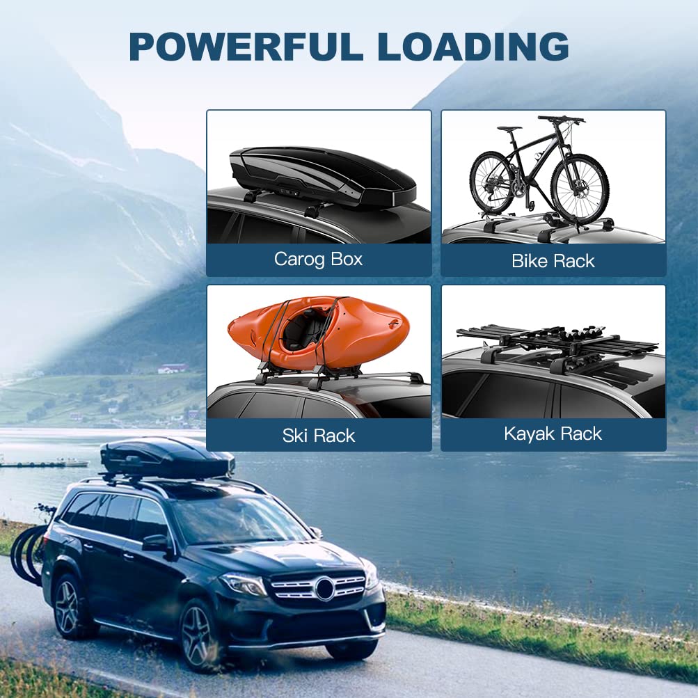ECCPP Roof Rack Crossbars for Honda Element 2003-2011 | Heavy Duty Cargo Carrier System | 150LB Capacity for Kayak, Canoe, Luggage & Outdoor Gear | Perfect for Camping, Road Trips & Adventure Travel