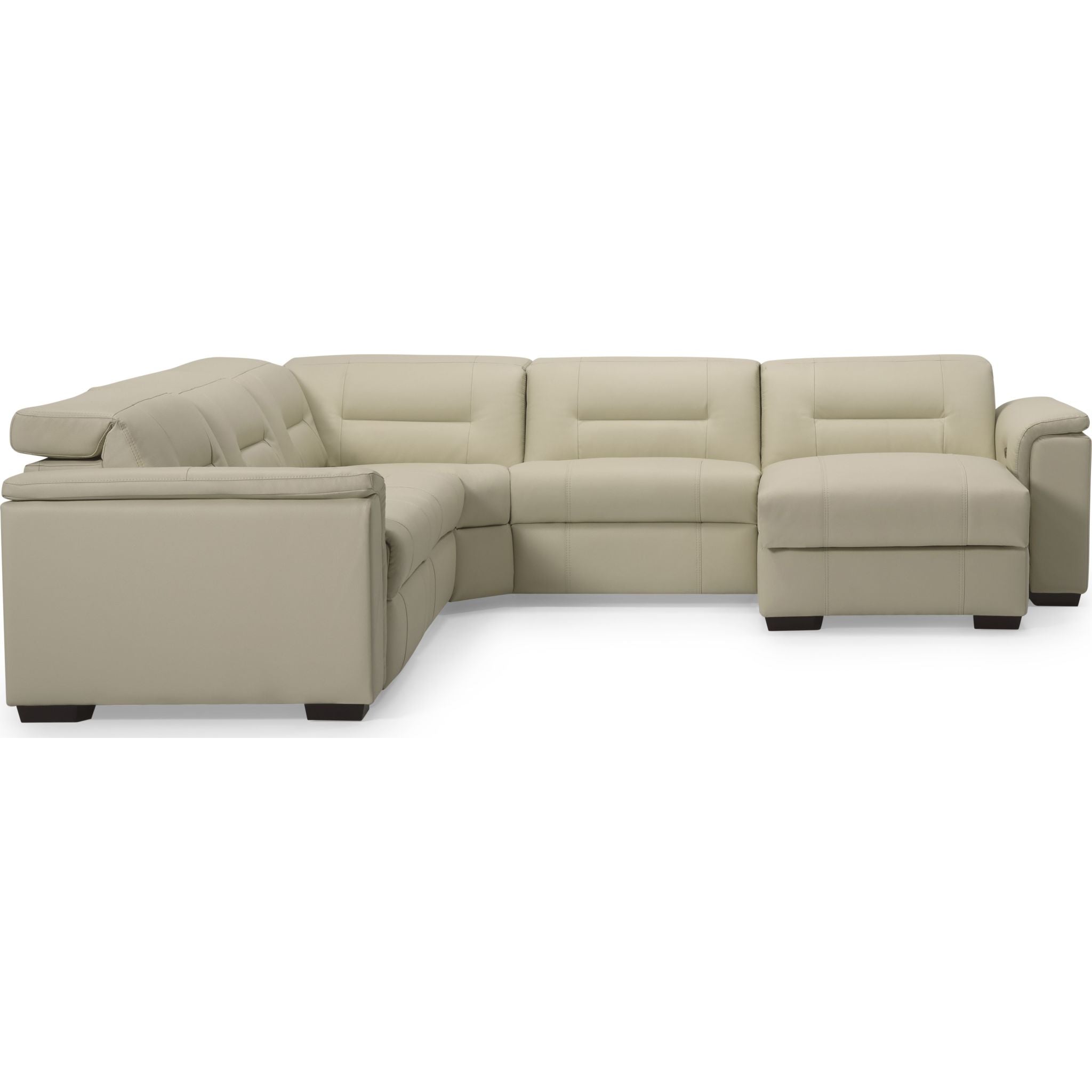 5-Piece Basil Sectional Sofa Set - Modern L-Shaped Couch for Living Room, Family Room & Home Theater