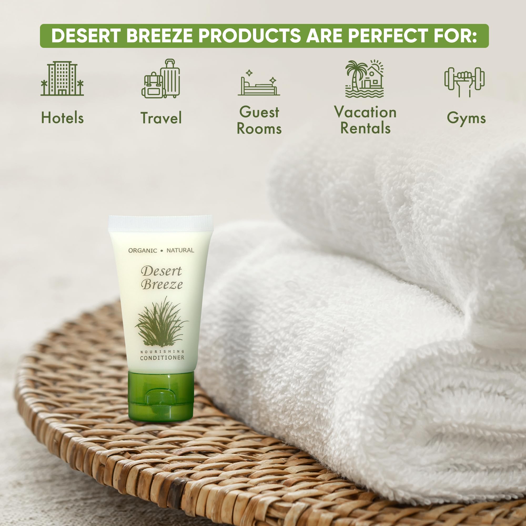 Travel Size Conditioner 1 oz with Flip Cap - Bulk Pack of 300 | Hotel Toiletries & Amenities for Hospitality Industry, Airlines, Spas, and Personal Travel Essentials