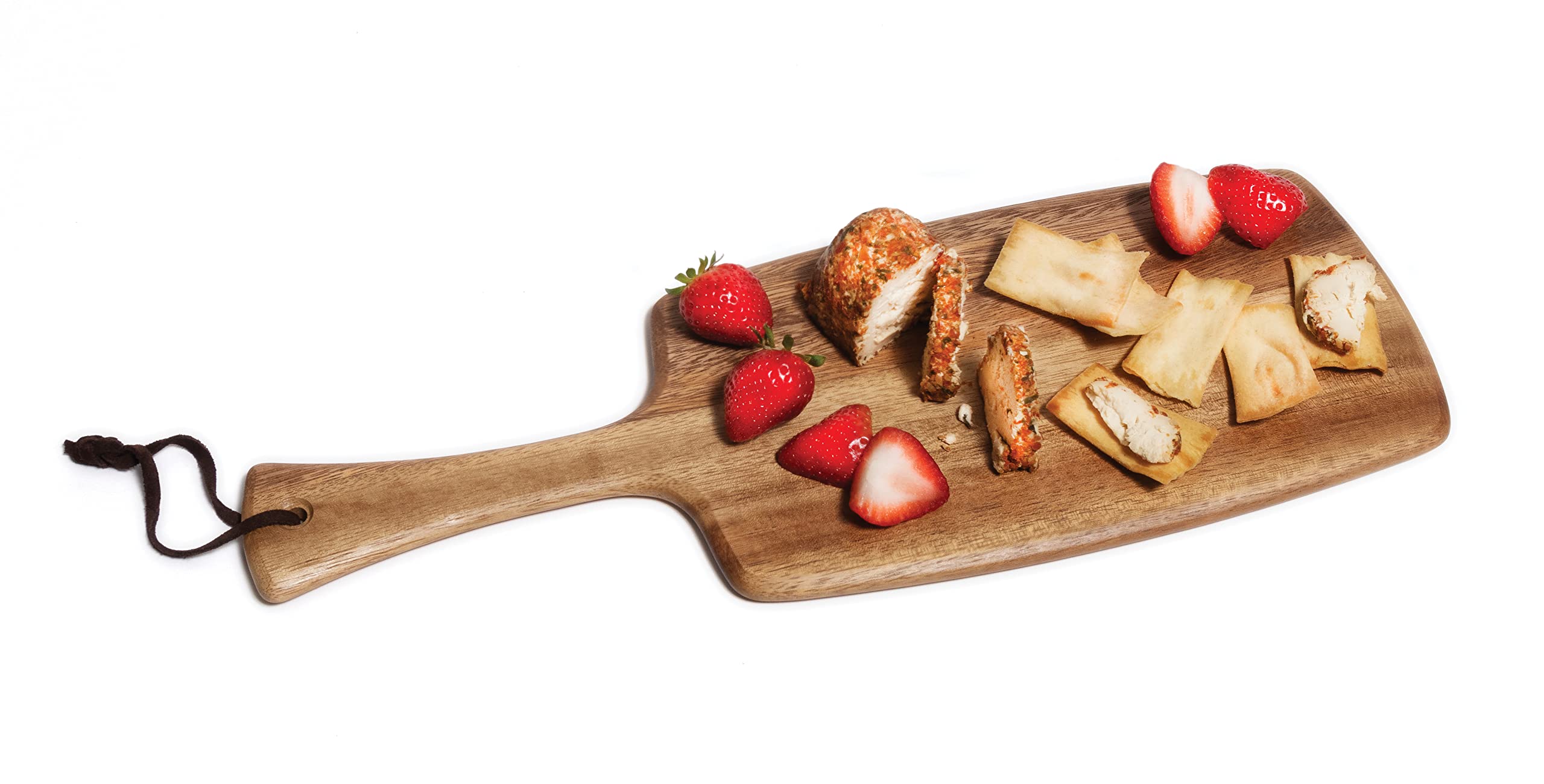 Lipper International 1316 Acacia Wood Charcuterie Board for Cheese, Meat & Snacks - 16