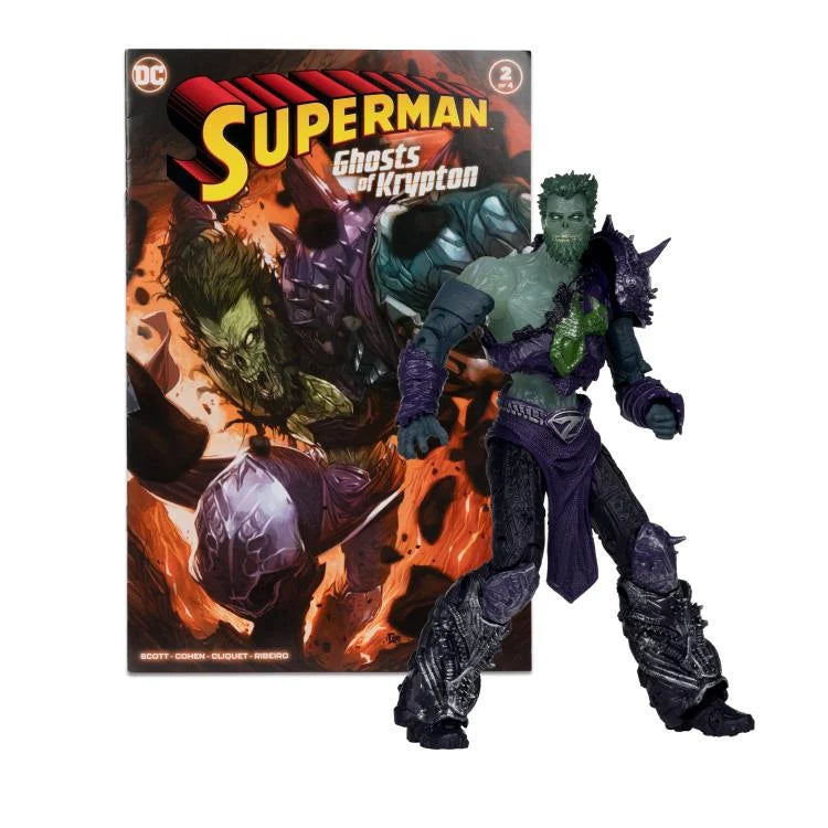 Superman: Ghosts of Krypton Page Punchers Action Figure - Ghost of Zod Collectible with Comic Book - Perfect for DC Fans, Display & Comic Book Collections
