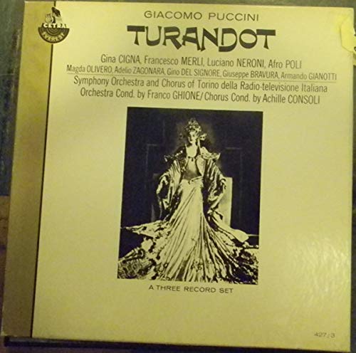 TURANDOT Complete Opera Vinyl LP Box Set – Limited Edition for Classical Music Collectors & Audiophiles | Perfect for Home Theater & Gift Giving