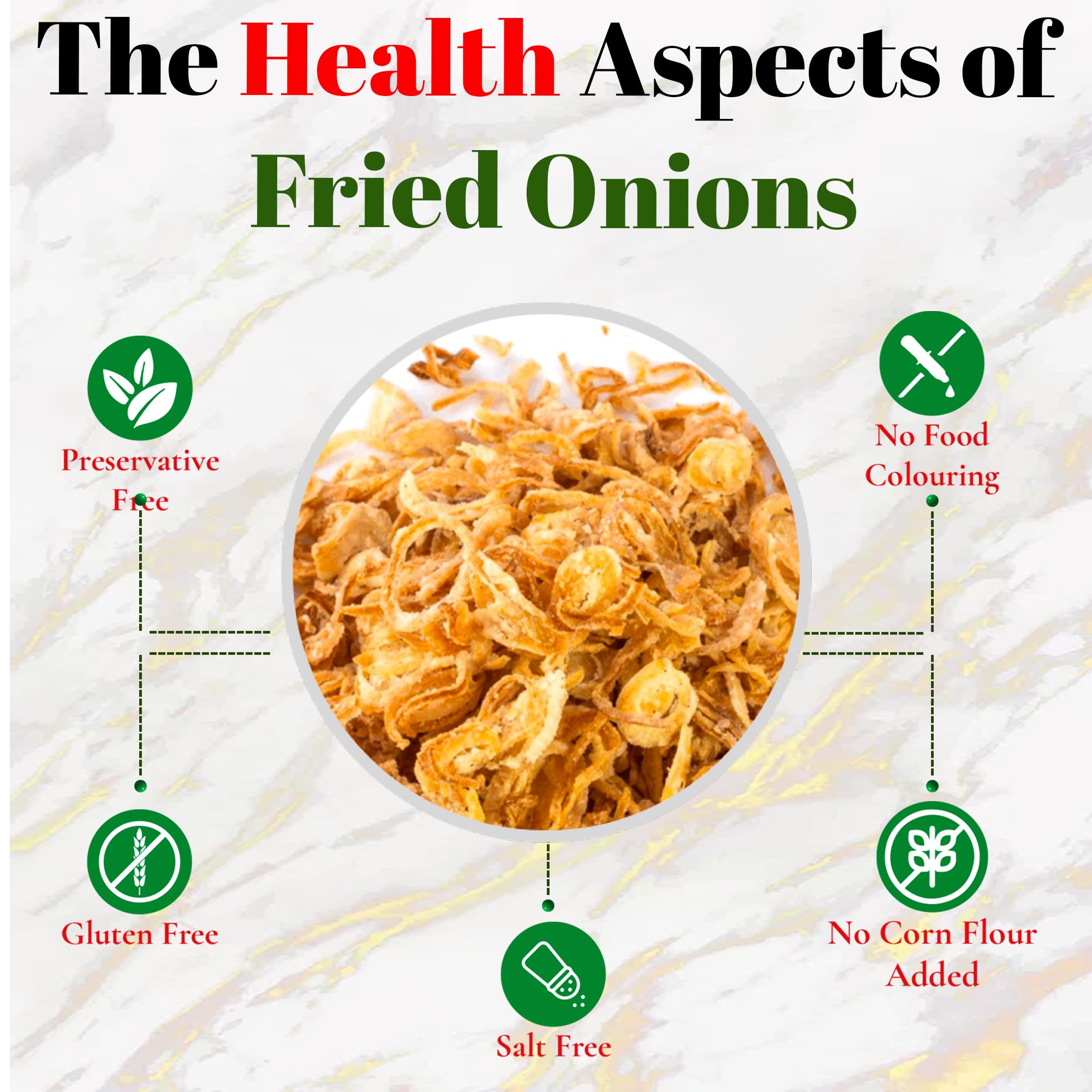Original Crispy Fried Onions - Gluten Free Crunchy Onion Toppings for Salads, Burgers & Casseroles - 14 Oz (Pack of 1) - Fresh Gourmet French Fried Onions for Soups, Baked Potatoes & Green Bean Casserole
