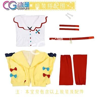 Inugami Korone VTuber Cosplay Costume for Women - Cute Anime Uniform Halloween Carnival Party Outfit - Perfect for YouTube Streams, Anime Conventions & Cosplay Events