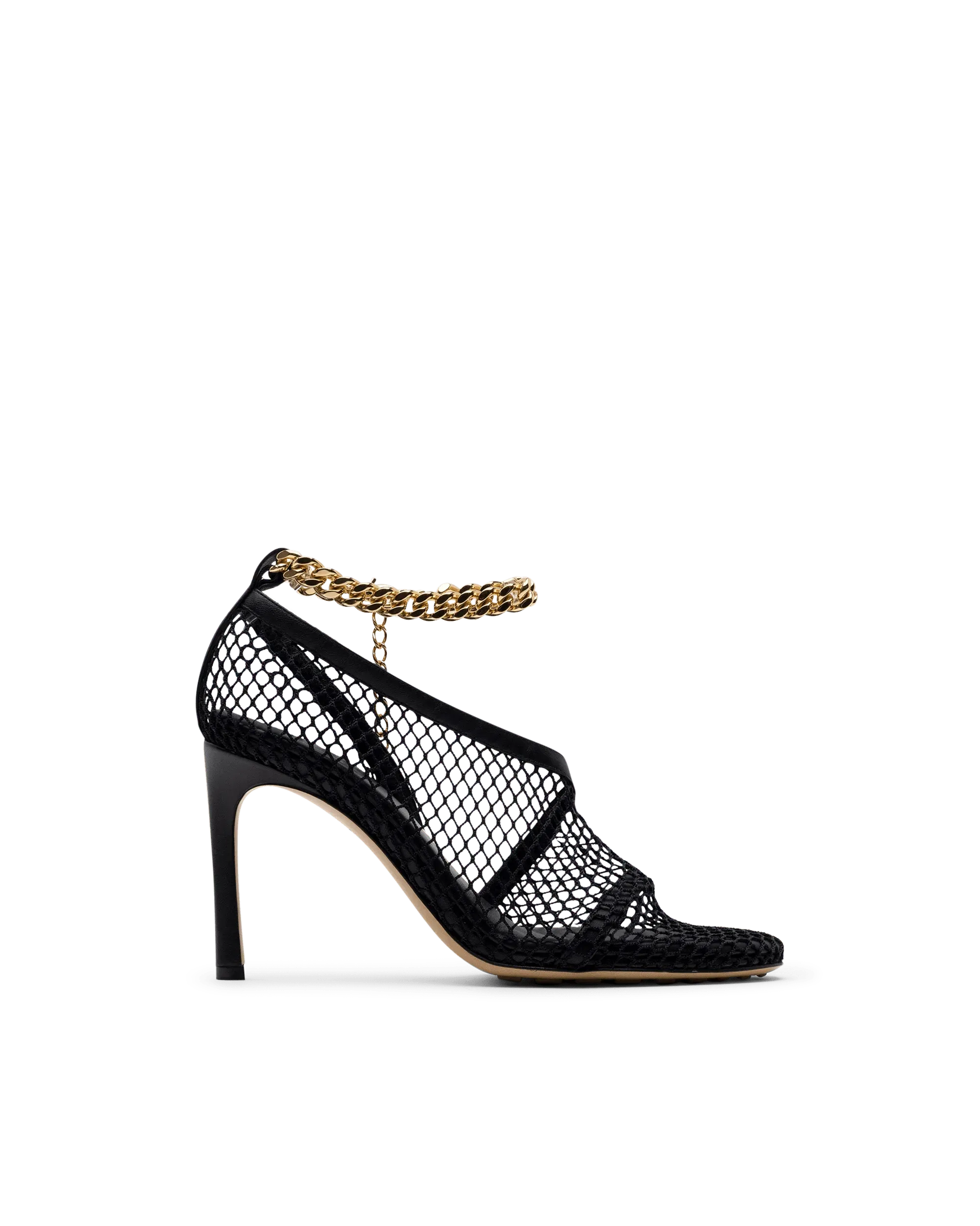 Elegant Mesh Ankle Strap Heels for Women - Comfortable High Heel Sandals with Adjustable Buckle - Perfect for Weddings, Parties & Evening Events