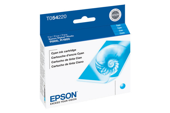 Epson T054220 Cyan Ink Cartridge for R800 & R1800 Printers - High-Quality Photo Printing for Home & Office Use