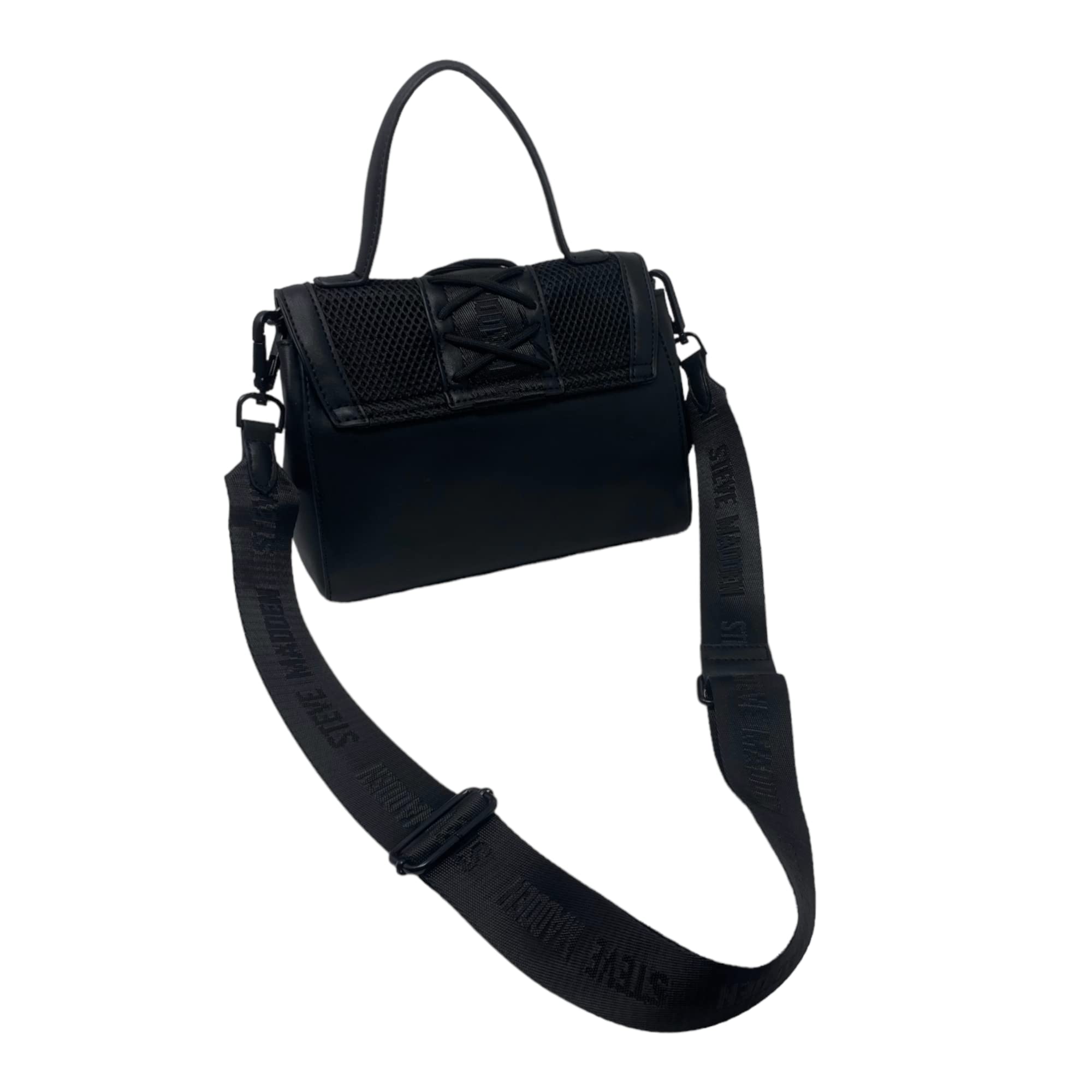 Steve Madden Bdali Crossbody Bag for Women - Stylish Black Leather Shoulder Purse | Perfect for Work, Travel & Everyday Use
