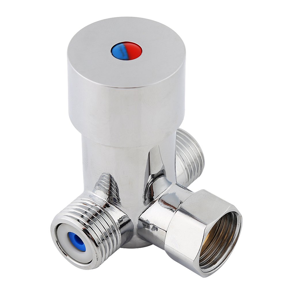 Boquite G1/2 Thermostatic Mixing Valve - Hot & Cold Water Temperature Control for Automatic Faucets | Perfect for Kitchen Sinks, Bathroom Taps & Smart Home Installations