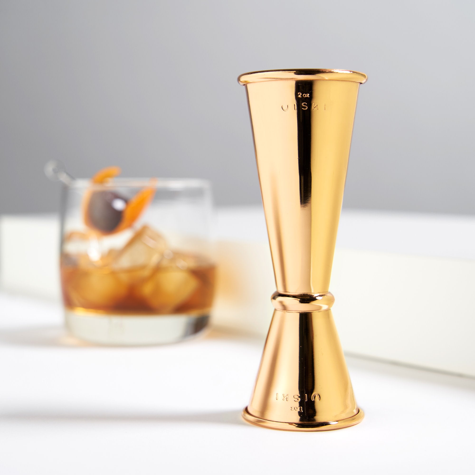 Belmont Large Japanese Style Jigger - Premium Stainless Steel Cocktail Measuring Tool for Bartenders & Home Mixologists - Perfect for Crafting Martinis, Old Fashioneds & Japanese Cocktails