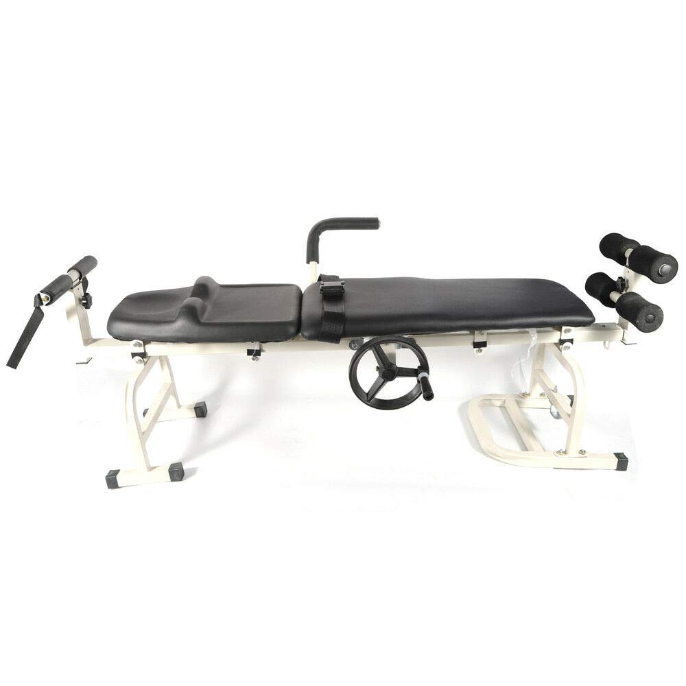 Professional Cervical Spine & Lumbar Traction Bed - Adjustable Therapy Massage Table for Spinal Decompression & Body Stretching - Ideal for Chiropractic Clinics, Physical Therapy & Home Pain Relief