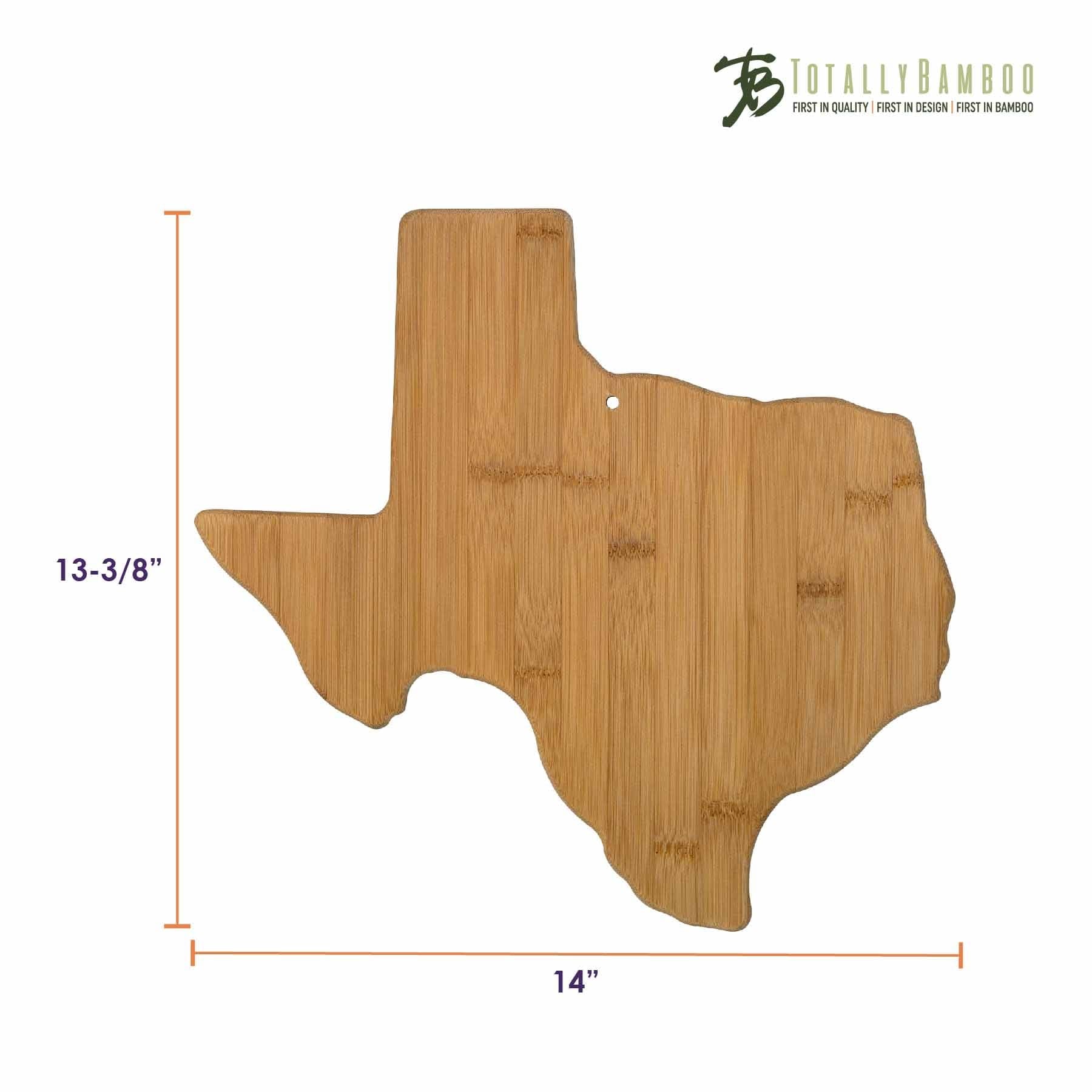 Premium Texas-Shaped Wooden Cutting Board - 14