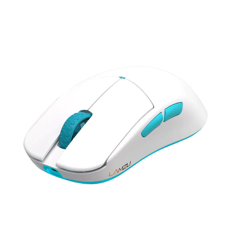LAMZU Atlantis Mini Pro 1K Dongle Wireless Gaming Mouse - White | Ultra-Lightweight Ergonomic Design for FPS, MOBA & Esports Gaming | Perfect for PC, Laptop & Gaming Setup
