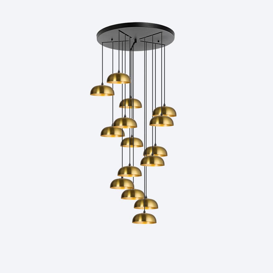 YOSH 15-Light Modern Crystal Drop Chandelier - Elegant Dining Room Lighting Fixture for Home Decor, Living Room & Bedroom Ceiling Lamp