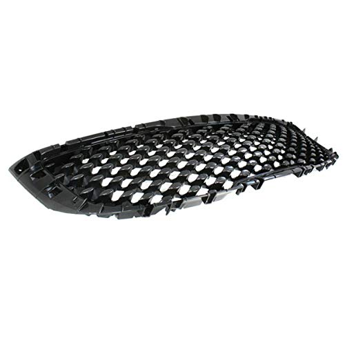 Compatible with 2015-2018 Kia Sedona 3.3L Front Grille Assembly (Without Auto Cruise) - Gloss Black Replacement Grille for Enhanced Vehicle Appearance & Style Upgrade